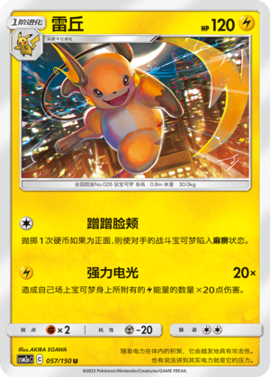 Raichu Card