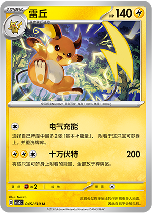Raichu Card