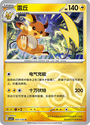 Raichu Card