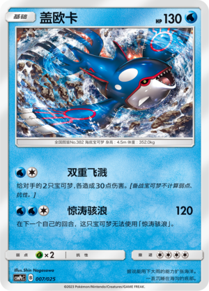 Kyogre Card