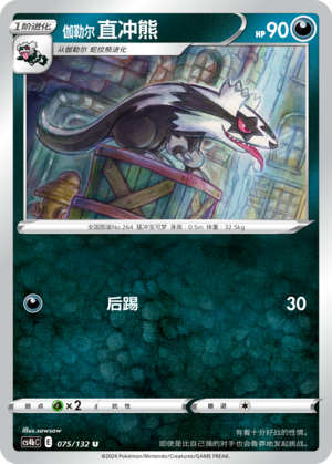 Galarian Linoone Card