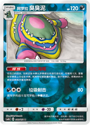 Alolan Muk Card