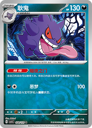 Gengar Card