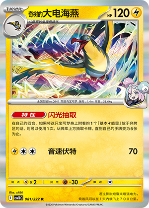 Iono's Kilowattrel Card