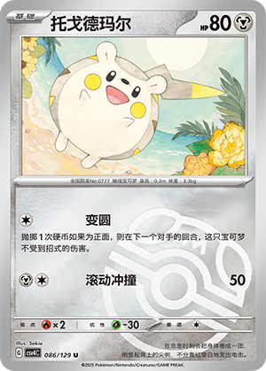 Togedemaru Card