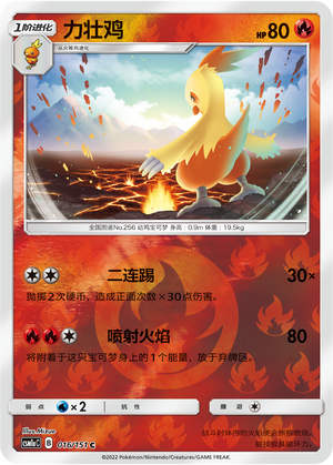 Combusken Card