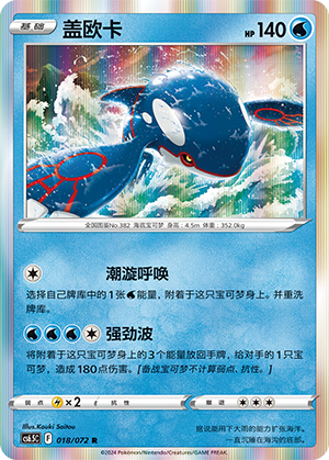 Kyogre Card