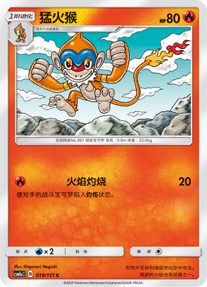 Monferno Card