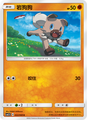 Rockruff Card