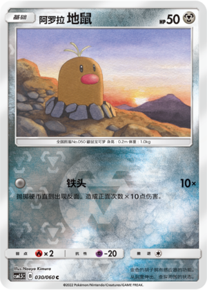 Alolan Diglett Card