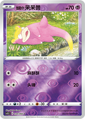 Galarian Slowpoke Card