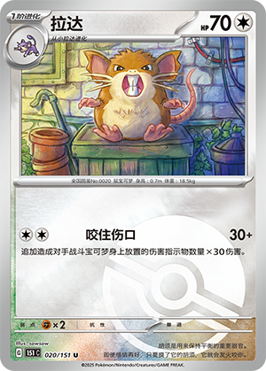 Raticate Card
