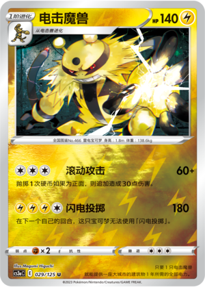 Electivire Card