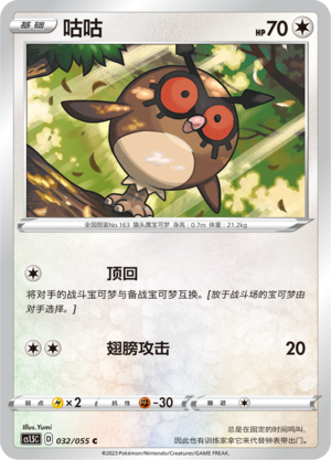 Hoothoot Card