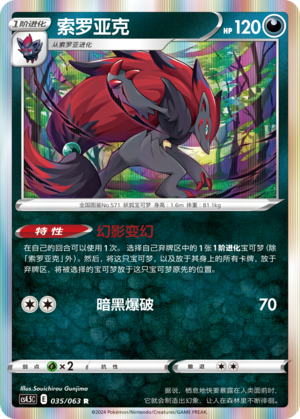 Zoroark Card