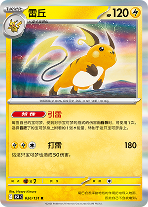 Raichu Card