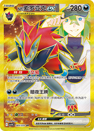 N's Zoroark ex Card