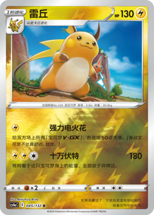 Raichu Card