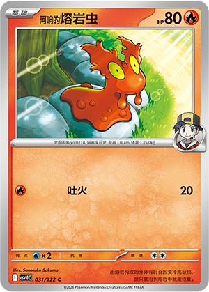 Ethan's Slugma Card